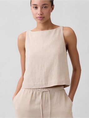 BNWT gap factory linen blend apron top - women’s XS